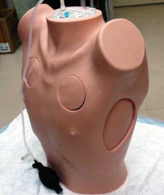 【処置・手術・内視鏡】胸腔ドレナージ・胸腔穿刺トレーナー